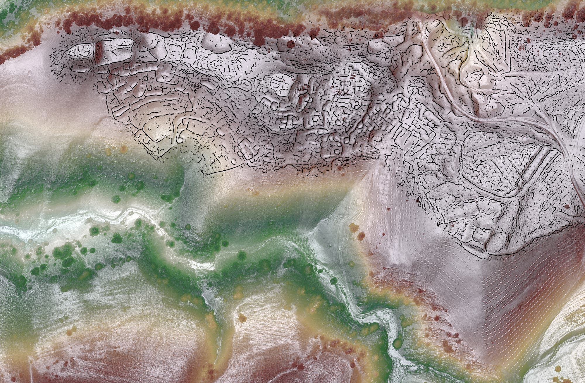 Tugunbulak im Lidar-Scan