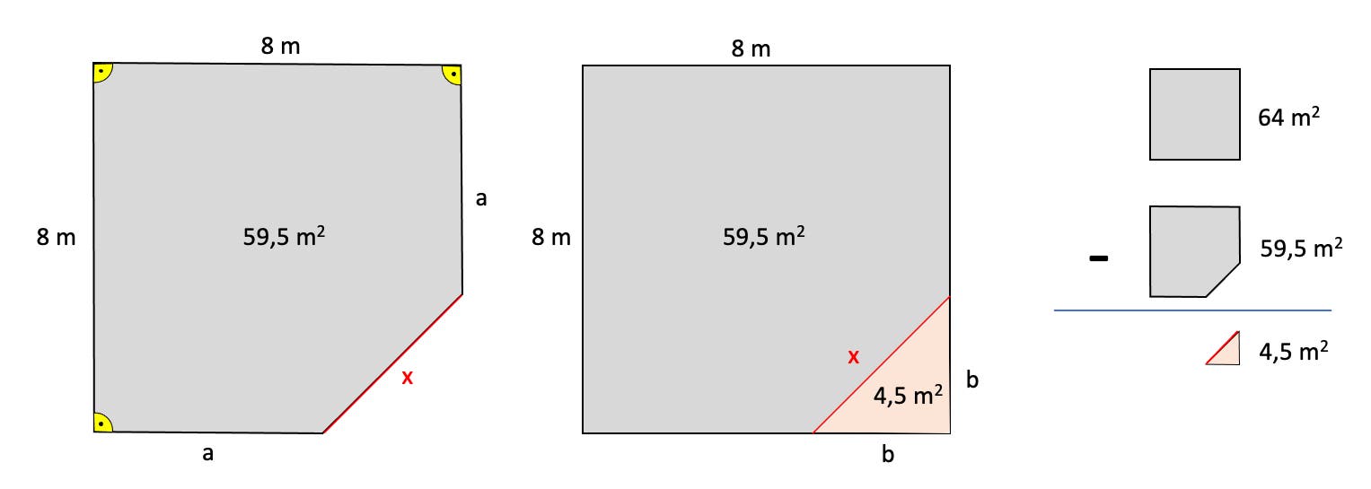 Fünfeck und Quadrat