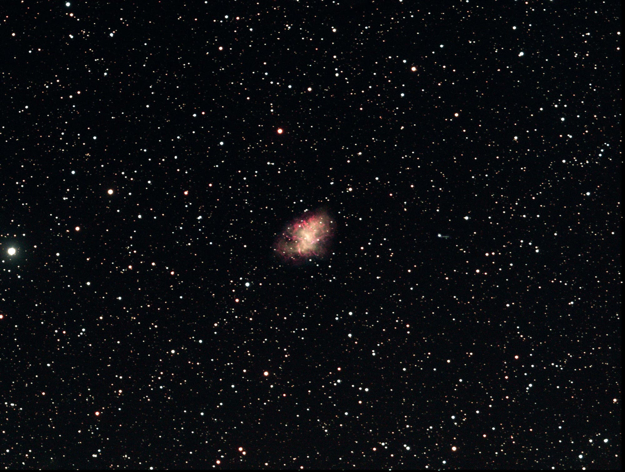 Der Krebsnebel Messier 1 im Sternbild Stier