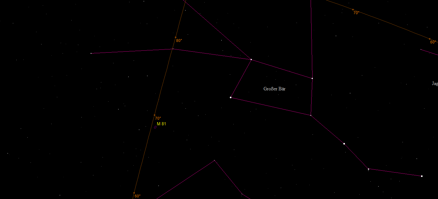 Aufsuchkarte für die Galaxien Messier 81/82