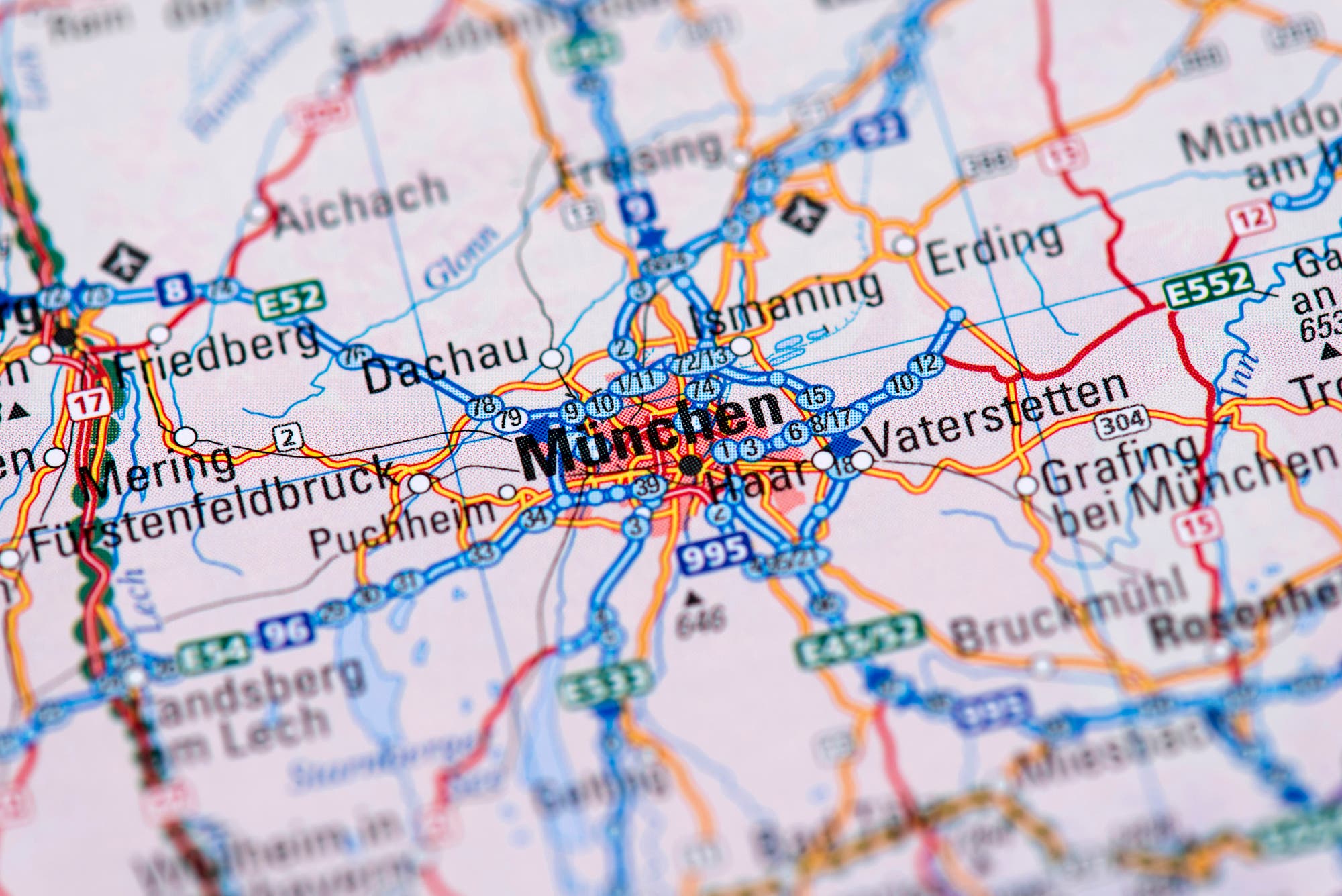 Landkarte von München