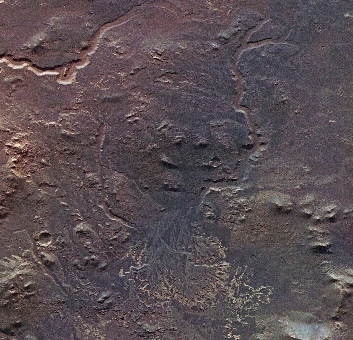 Krater Eberswalde mit Delta