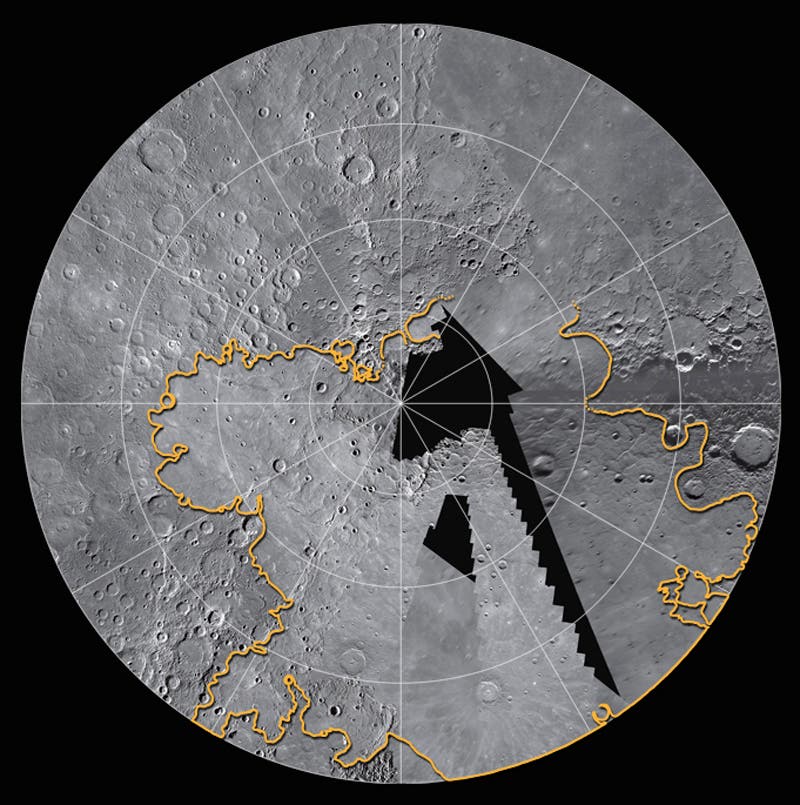 Der Nordpol von Merkur