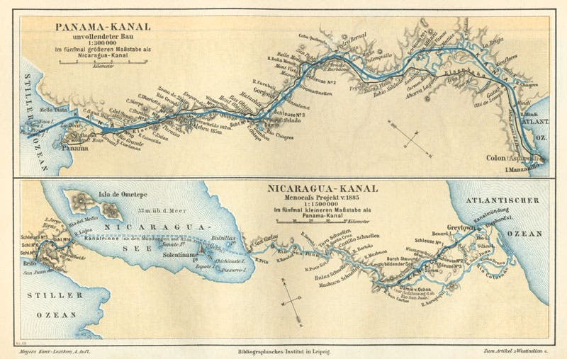Karte Panamakanal