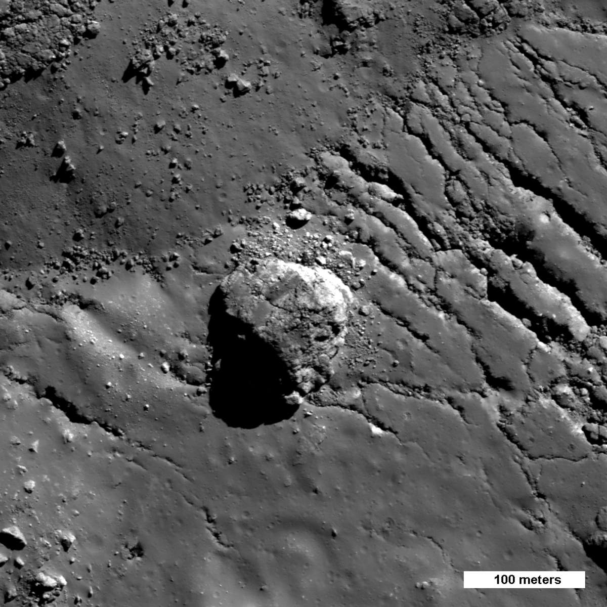 Der Zentralberg des Mondkraters Tycho II