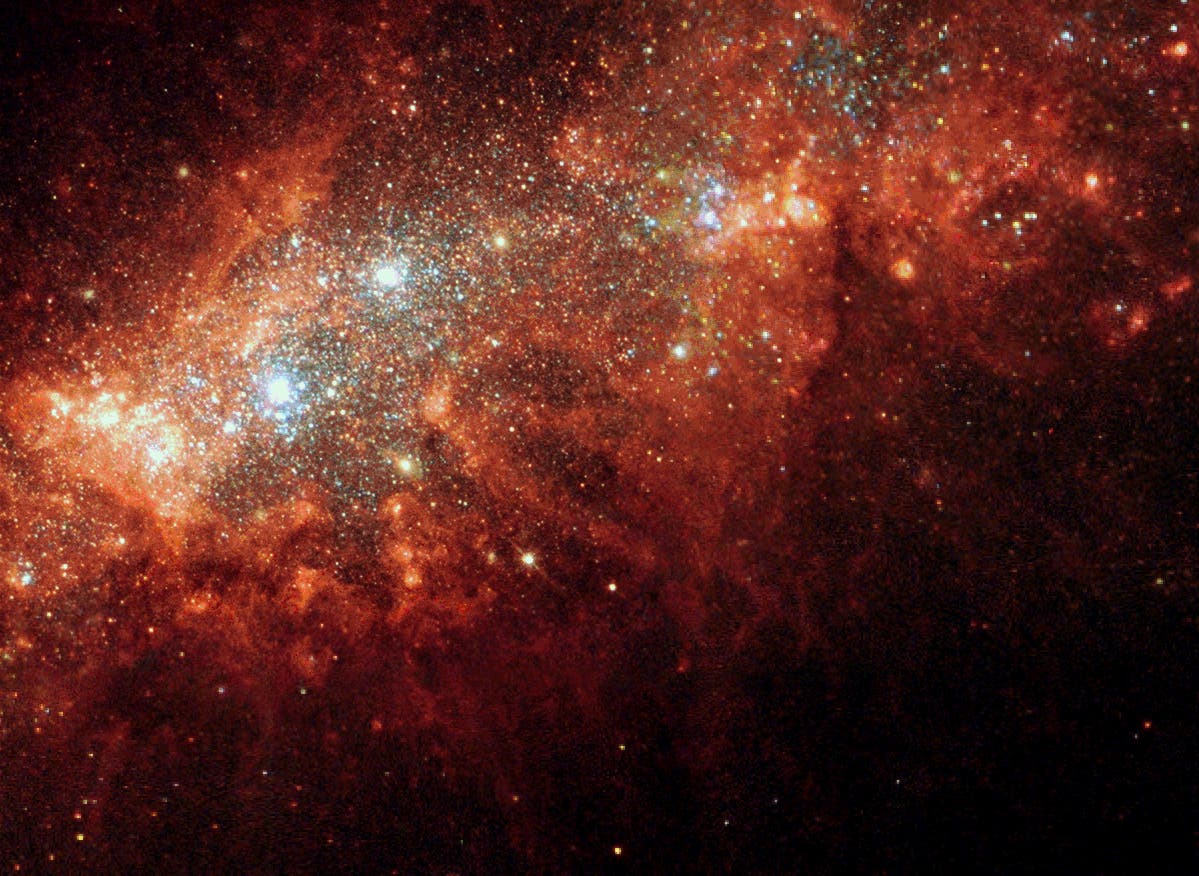 Sternengeburten in Galaxie NGC 1569