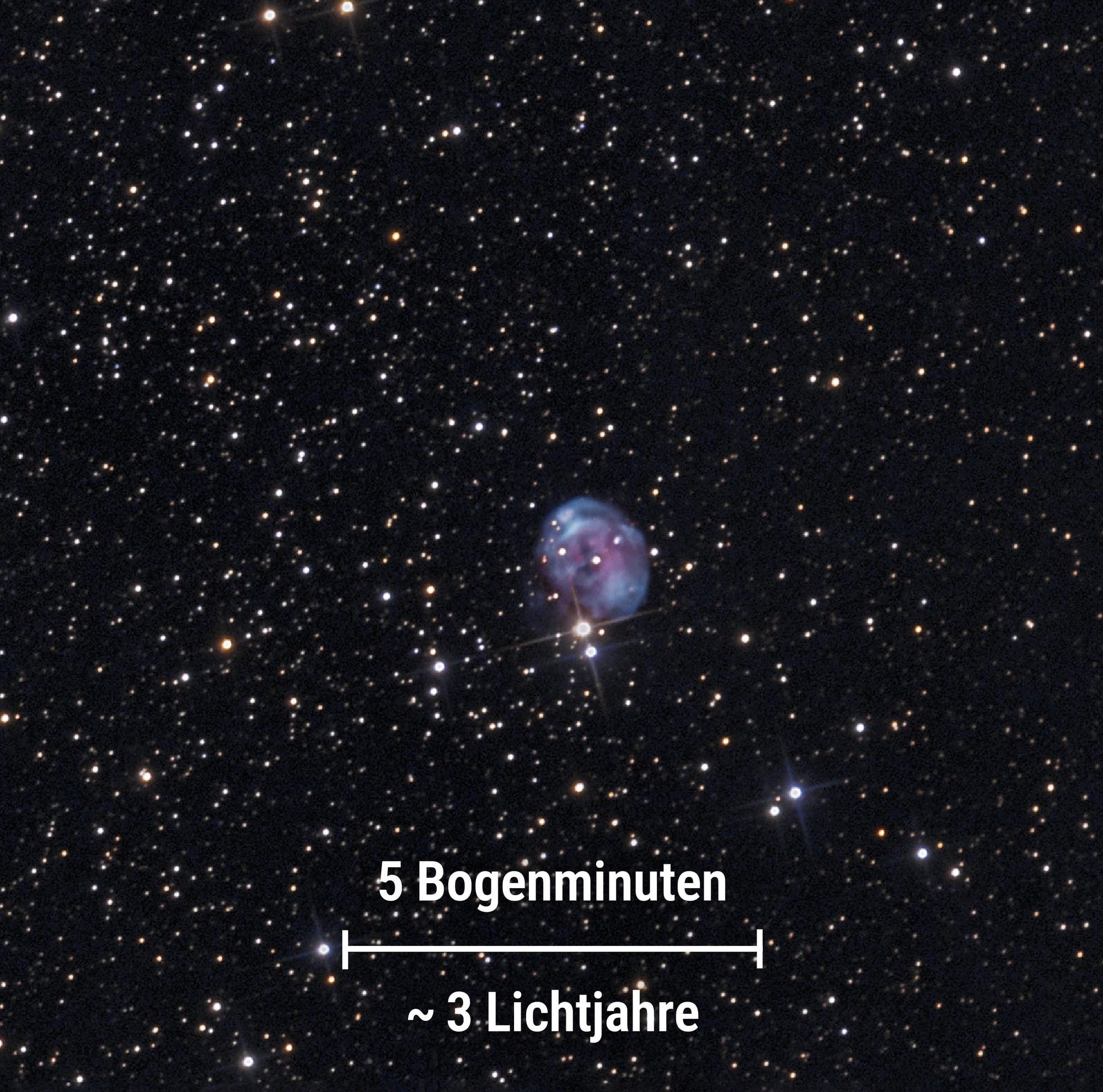 Foto des Planetarischen Nebels NGC 7008