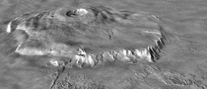 3D-Ansicht von Olympus Mons