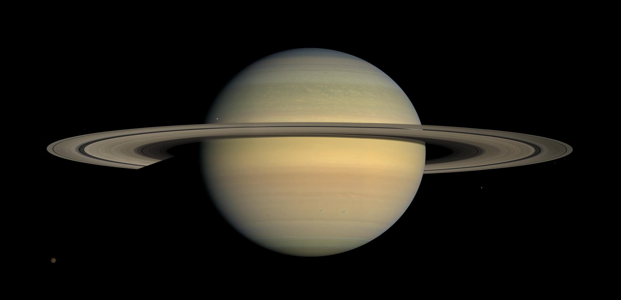 Ringplanet Saturn (Aufnahme der Raumsonde Cassini)