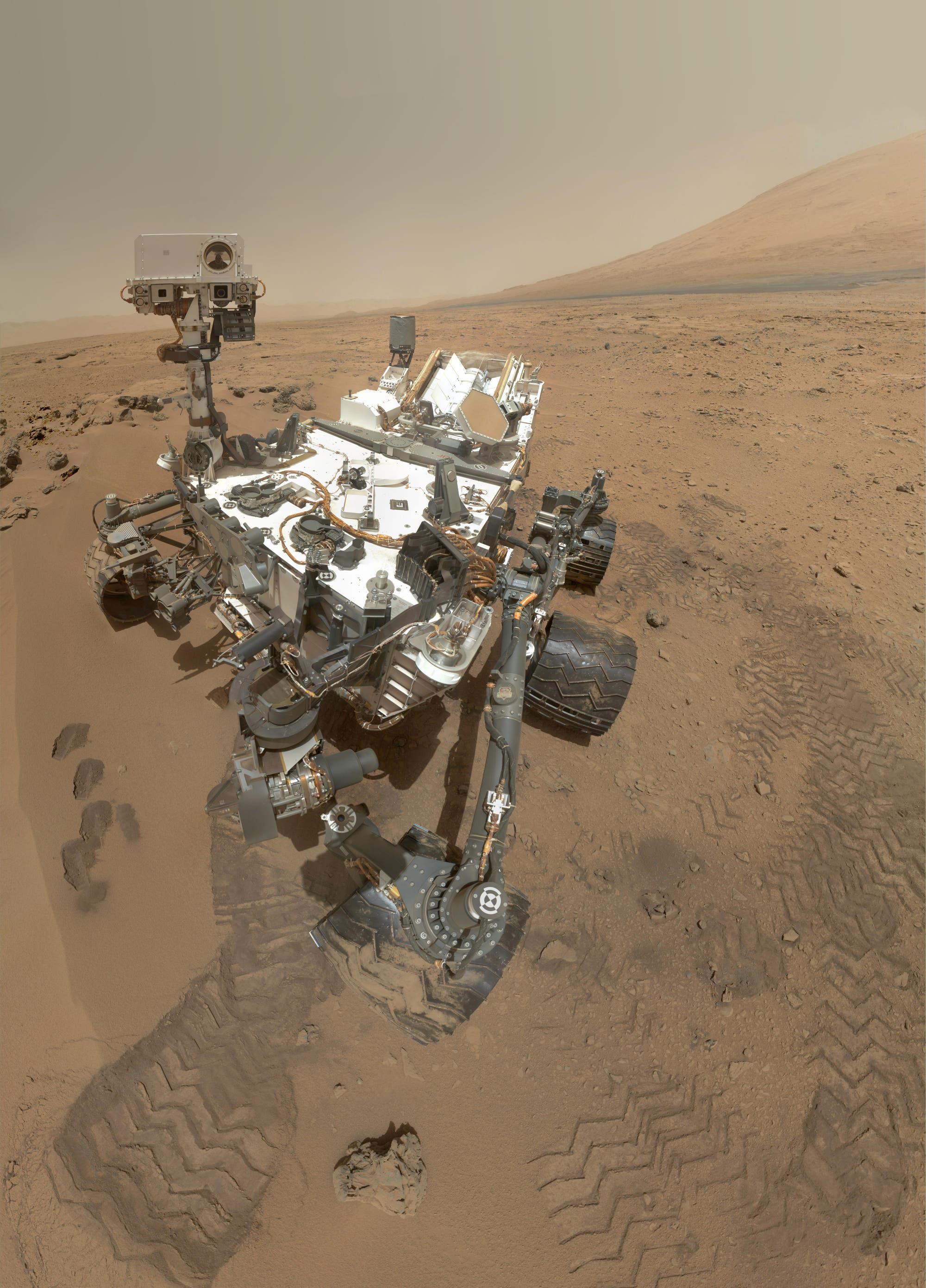 Ein Blick auf den Marsrover Curiosity