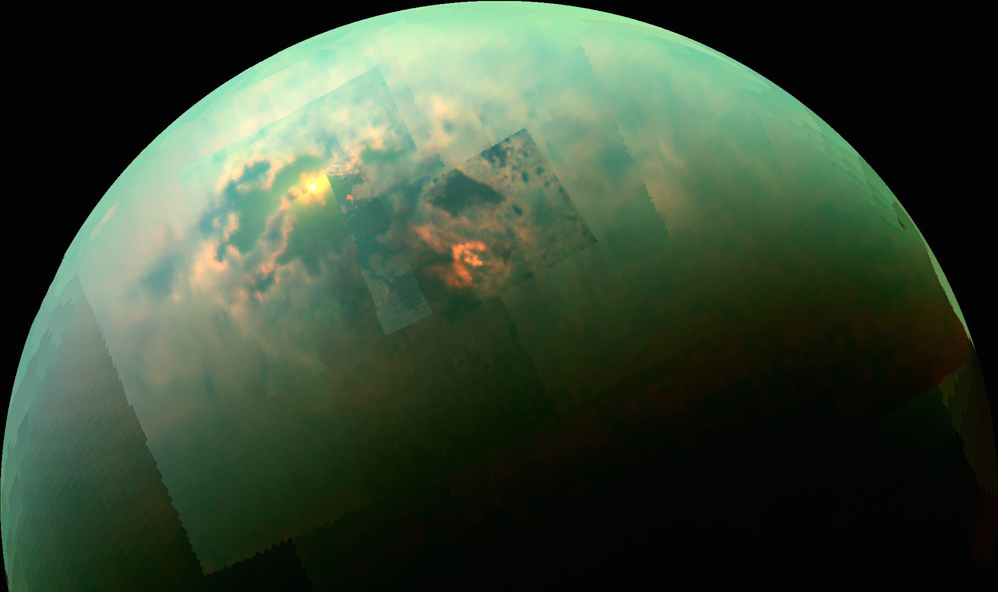 Die Seen auf dem Saturnmond Titan