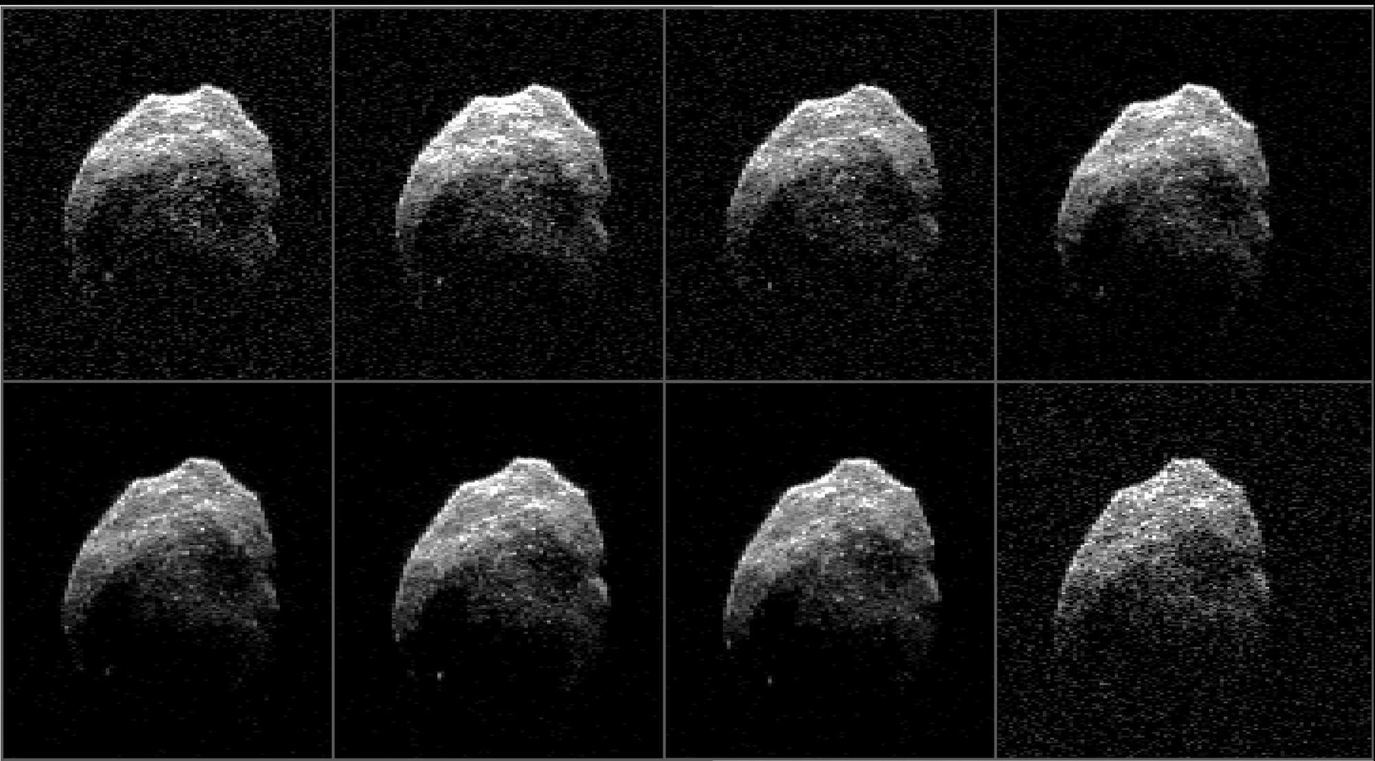 "Halloween-Asteroid" 2015 TB145 am 31. Oktober 2015 (Radarbilder)