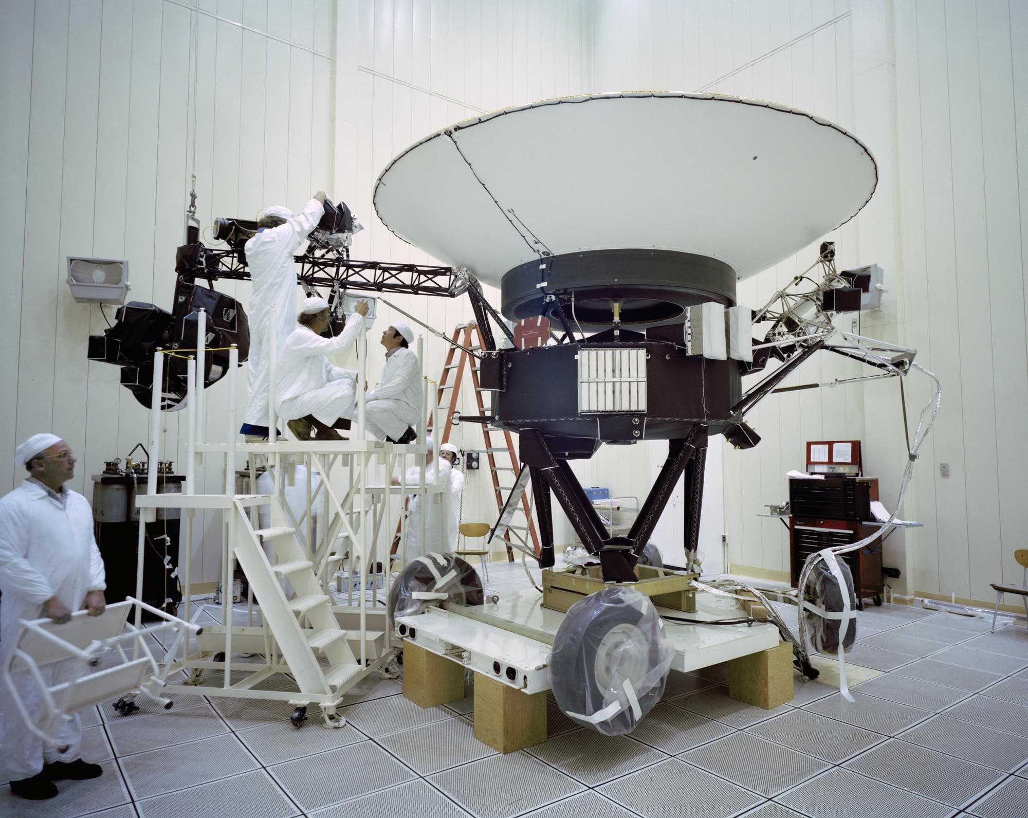Startvorbereitungen der Voyager-Mission 