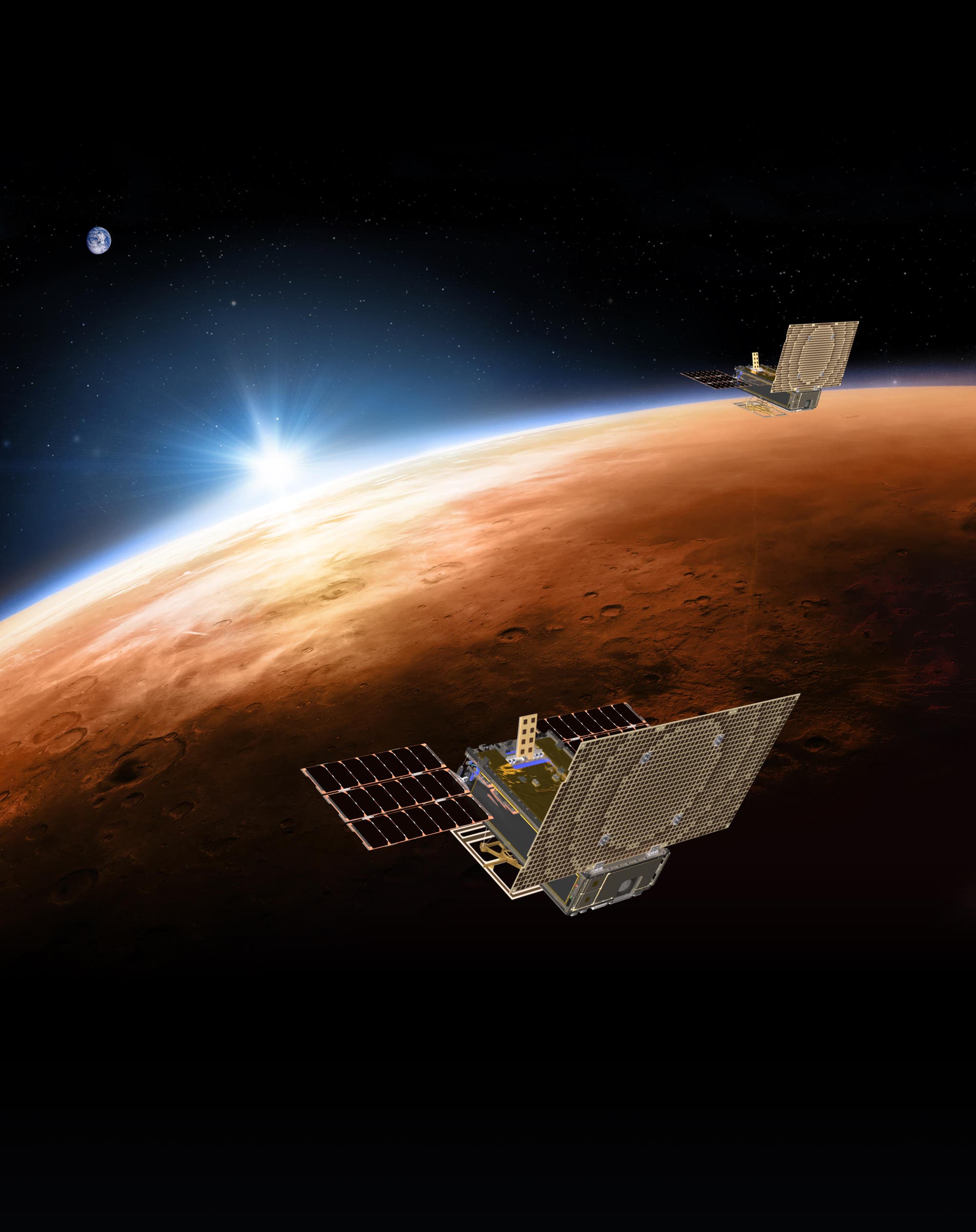 Cubesats MarCO-A und MarCO-B