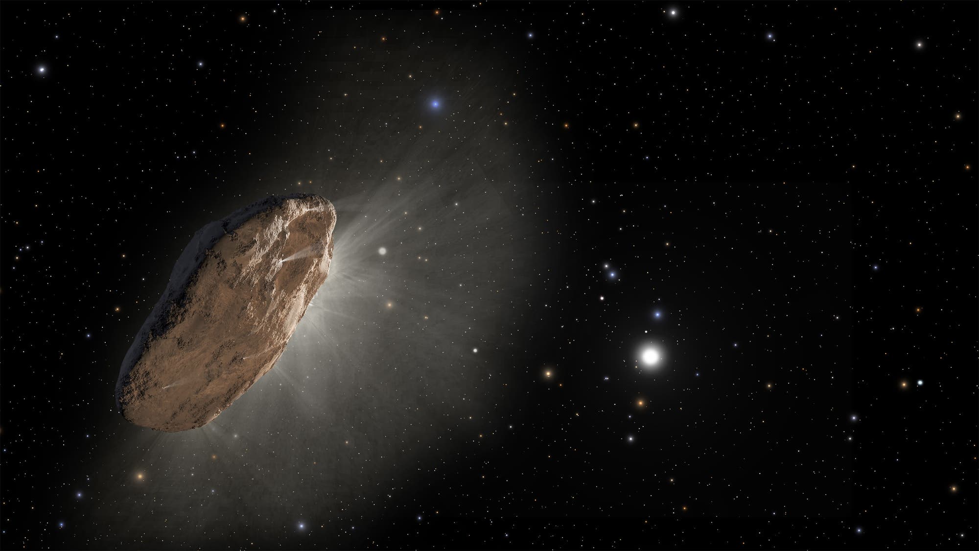 Der interstellare Besucher ist ein Komet (künstlerische Darstellung)