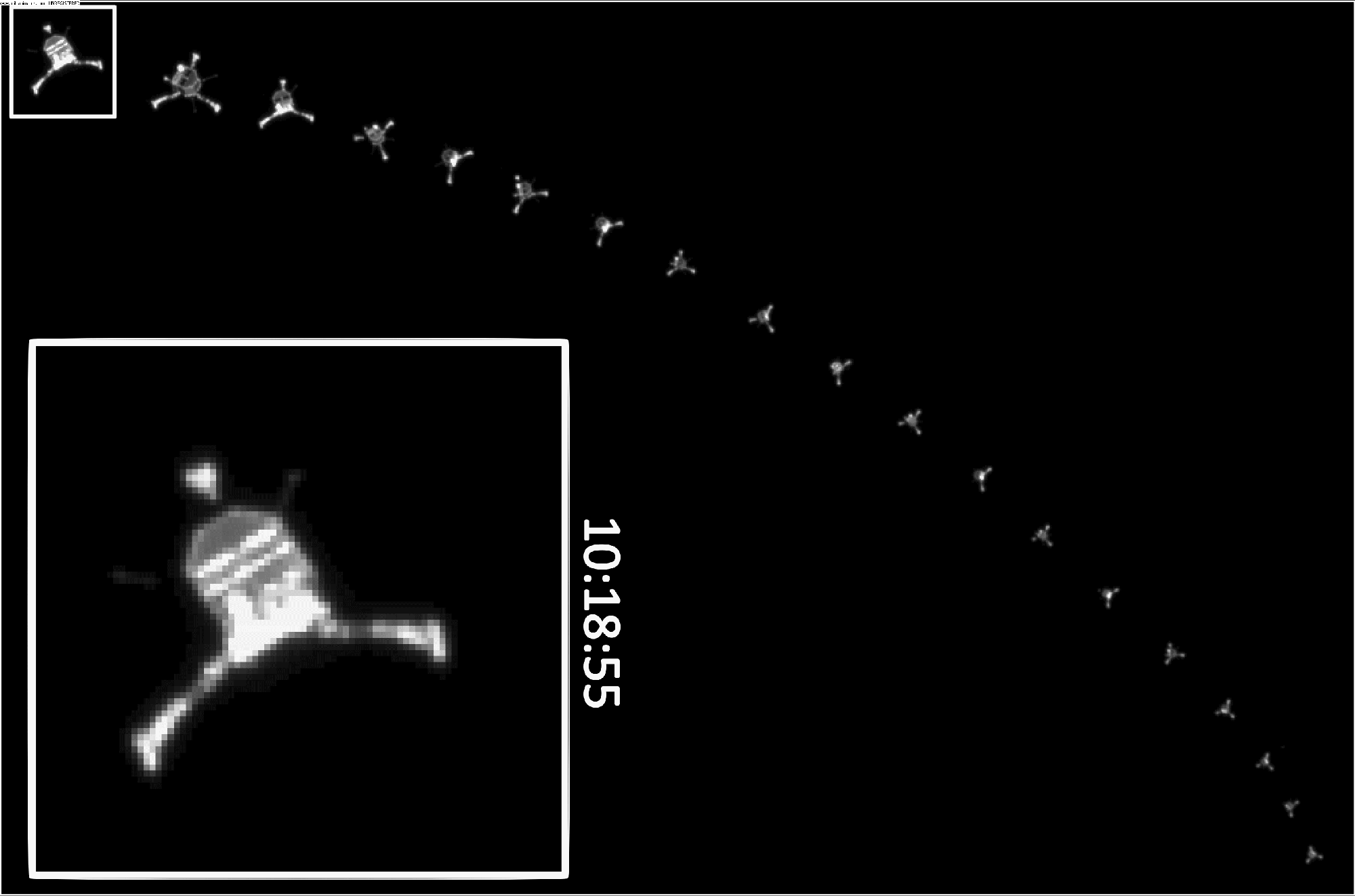 Philae im Anflug auf den Kometenkern (Animation)