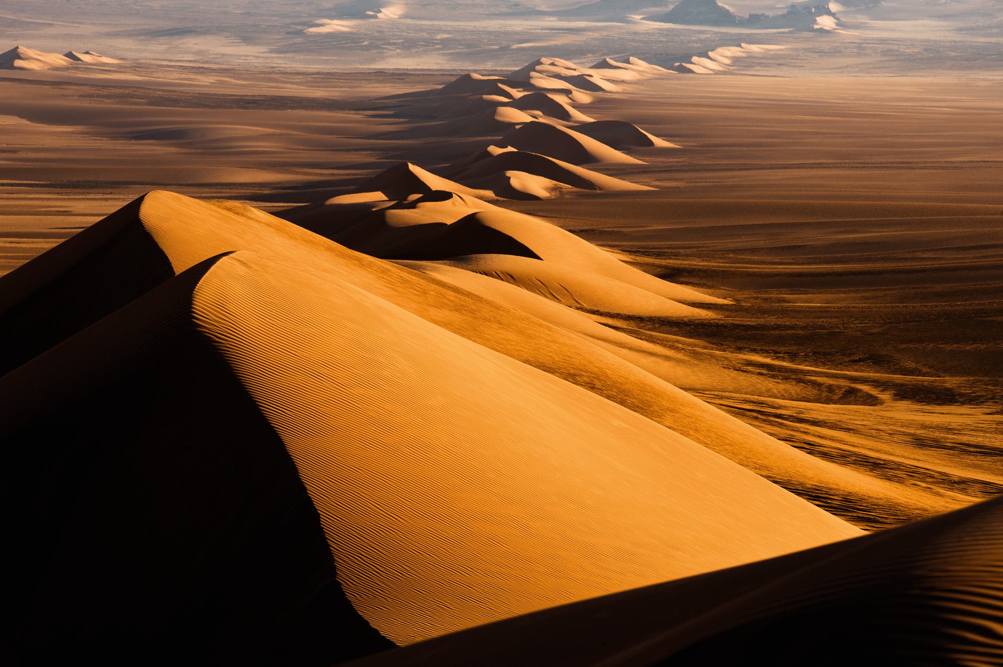 Dünenkette in der Sahara