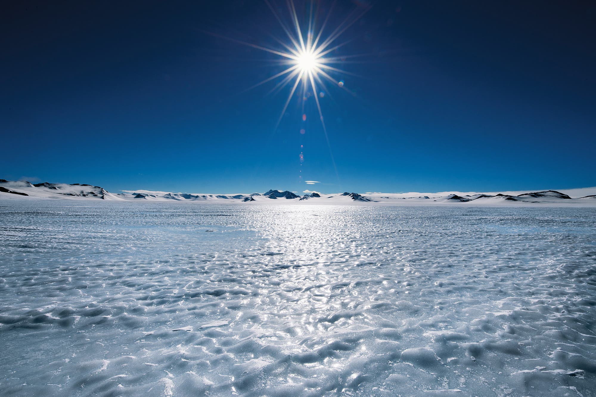Eisfeld in der Antarktis