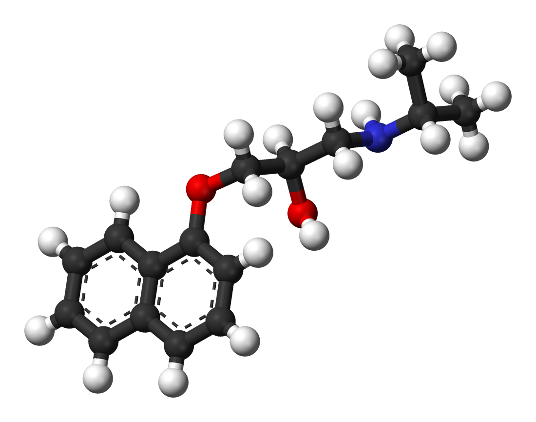 3D-Struktur von Propranolol