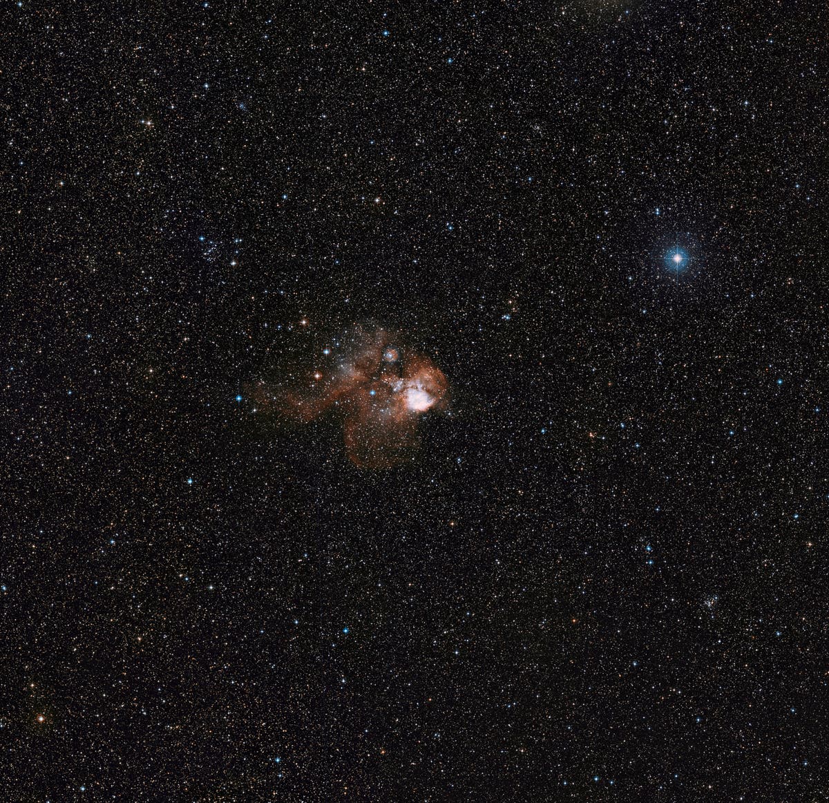NGC&nbsp;2467 im Sternbild Achterschiff