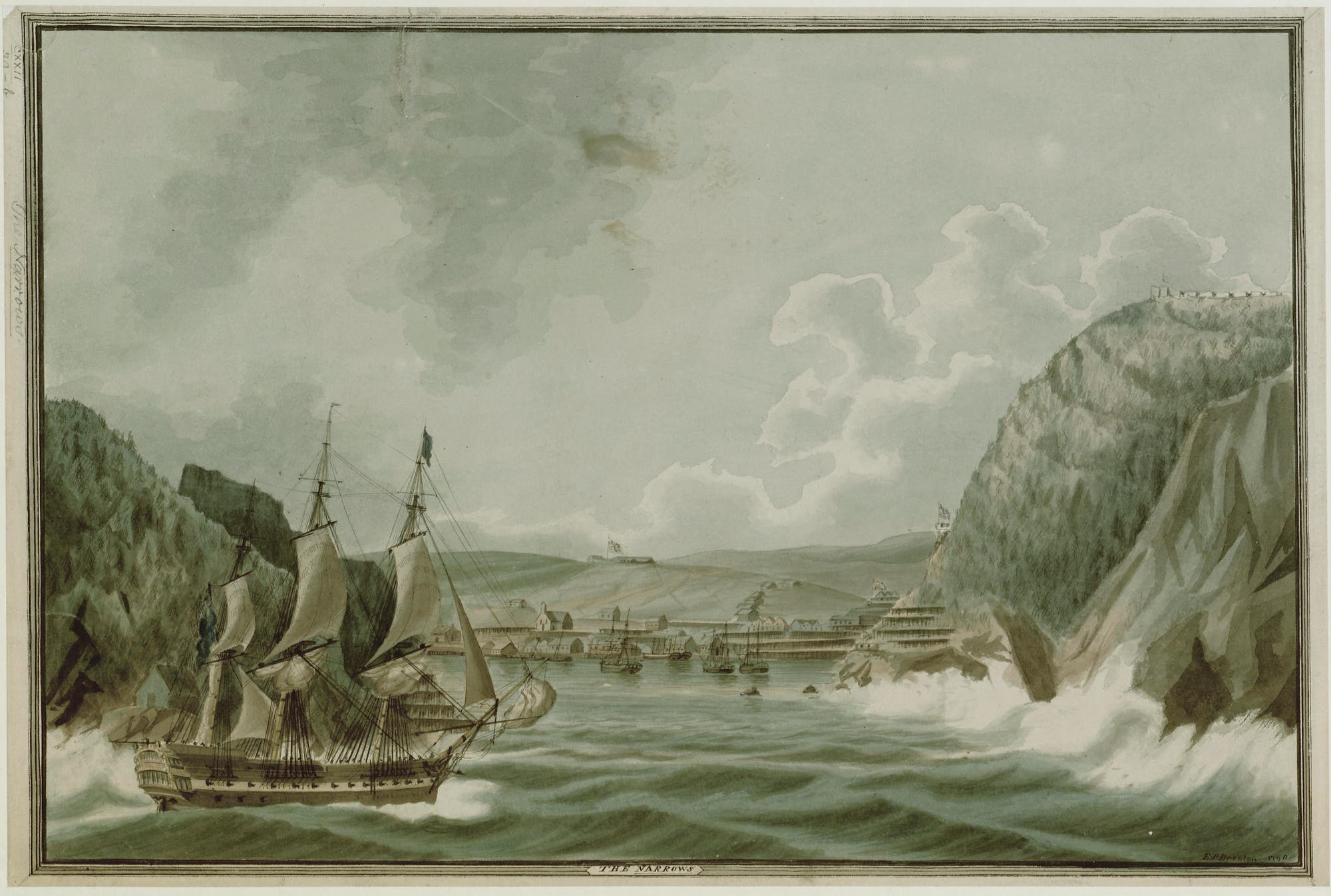St. John's Harbour in Neufundland, 1798