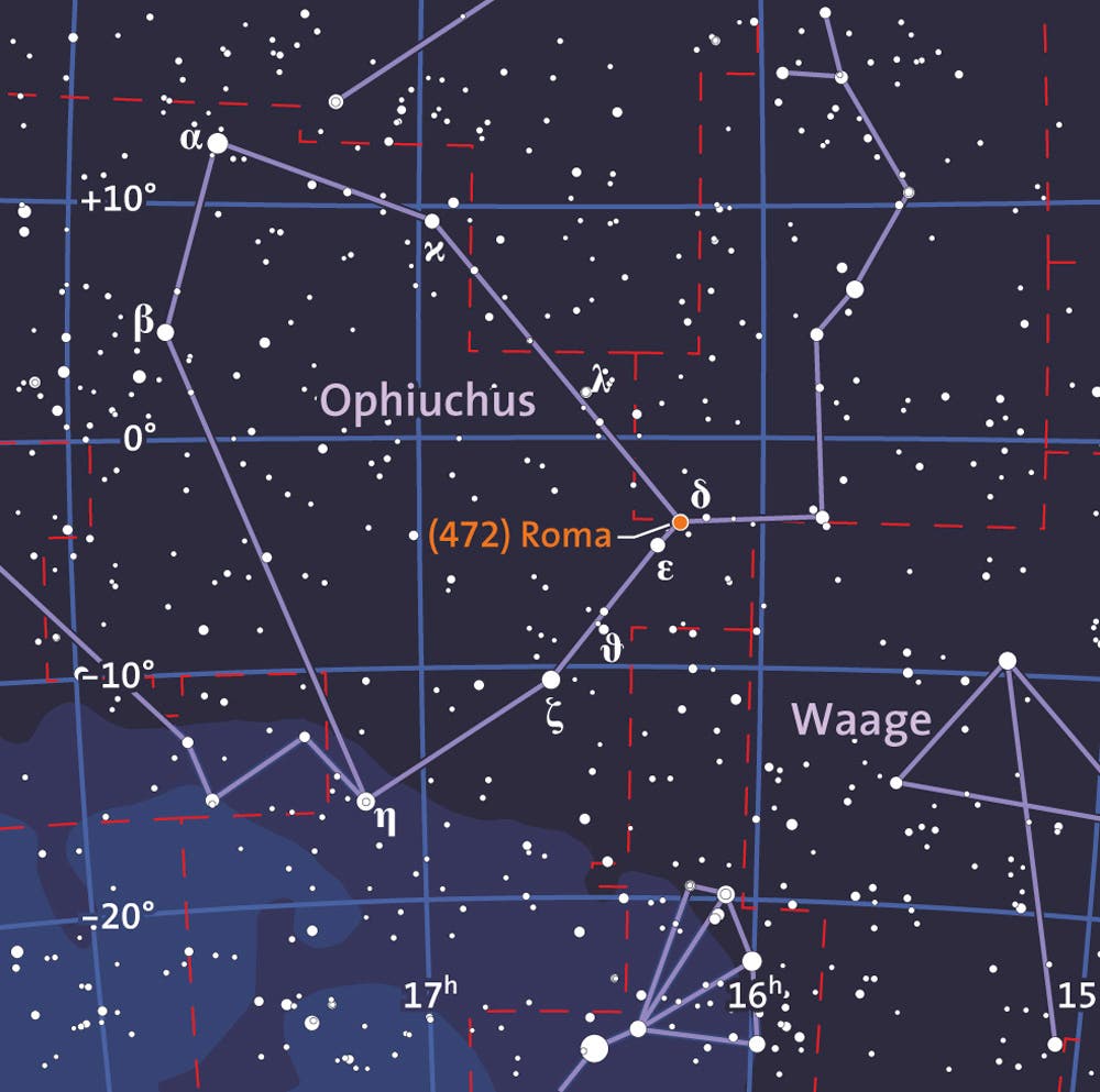 Der Stern Delta Ophiuchi im Sternbild Schlangenträger