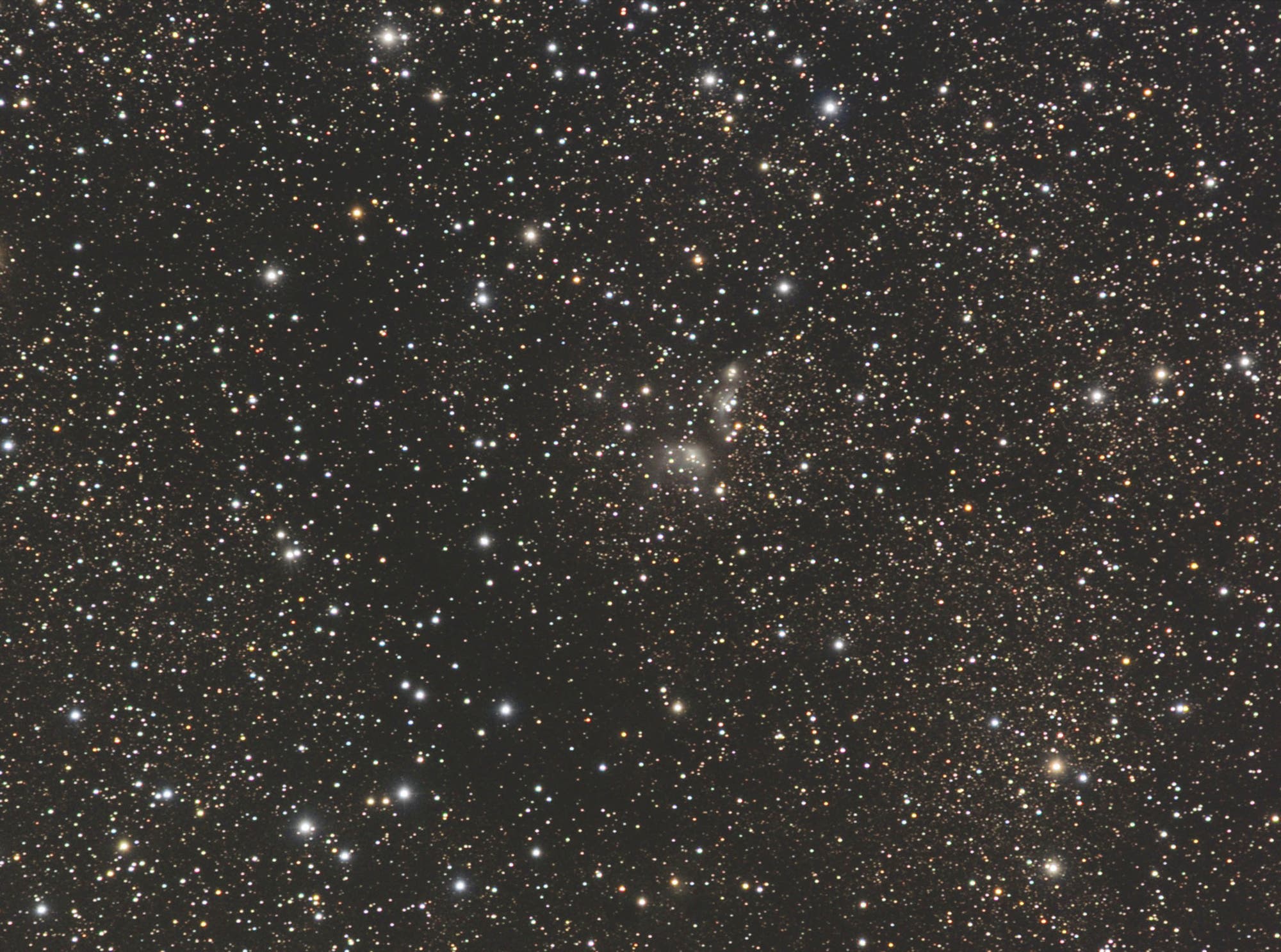 Reflexionsnebel IC 4954 und IC 4955 im Sternbild Füchslein