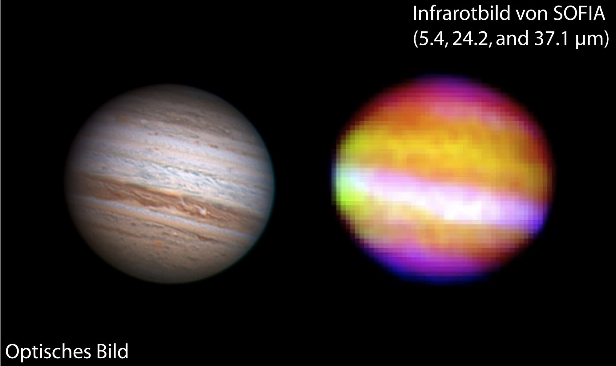 Jupiter im Infraroten
