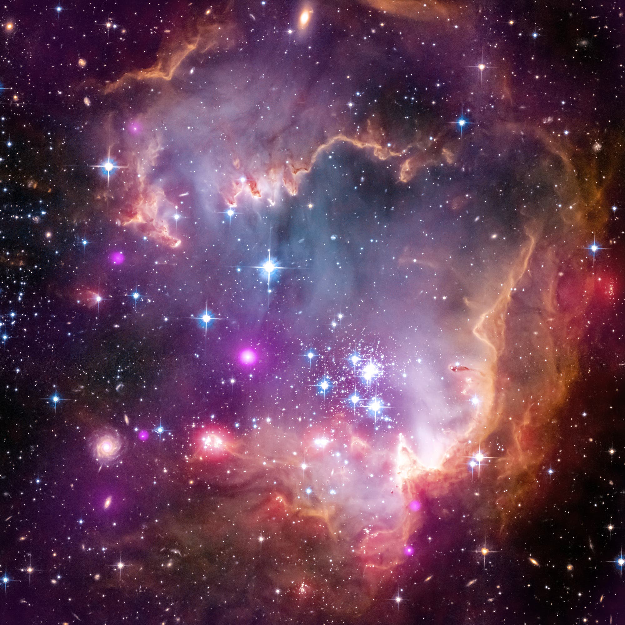 Sternentstehungsgebiet in der Kleinen Magellanschen Wolke