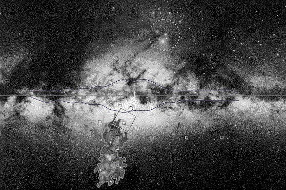 Zentrum der Milchstraße und Sagittarius