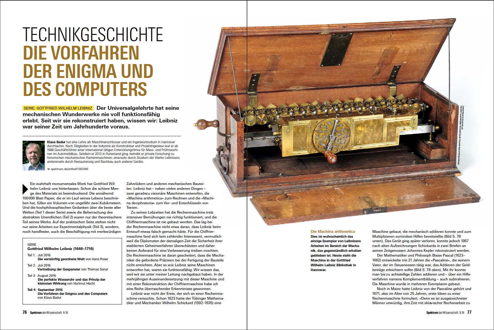 Spektrum der Wissenschaft 9.16 Seite 76