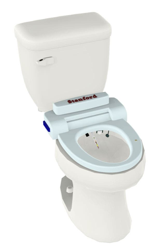 So sieht das Modell der smarten Toilette aus