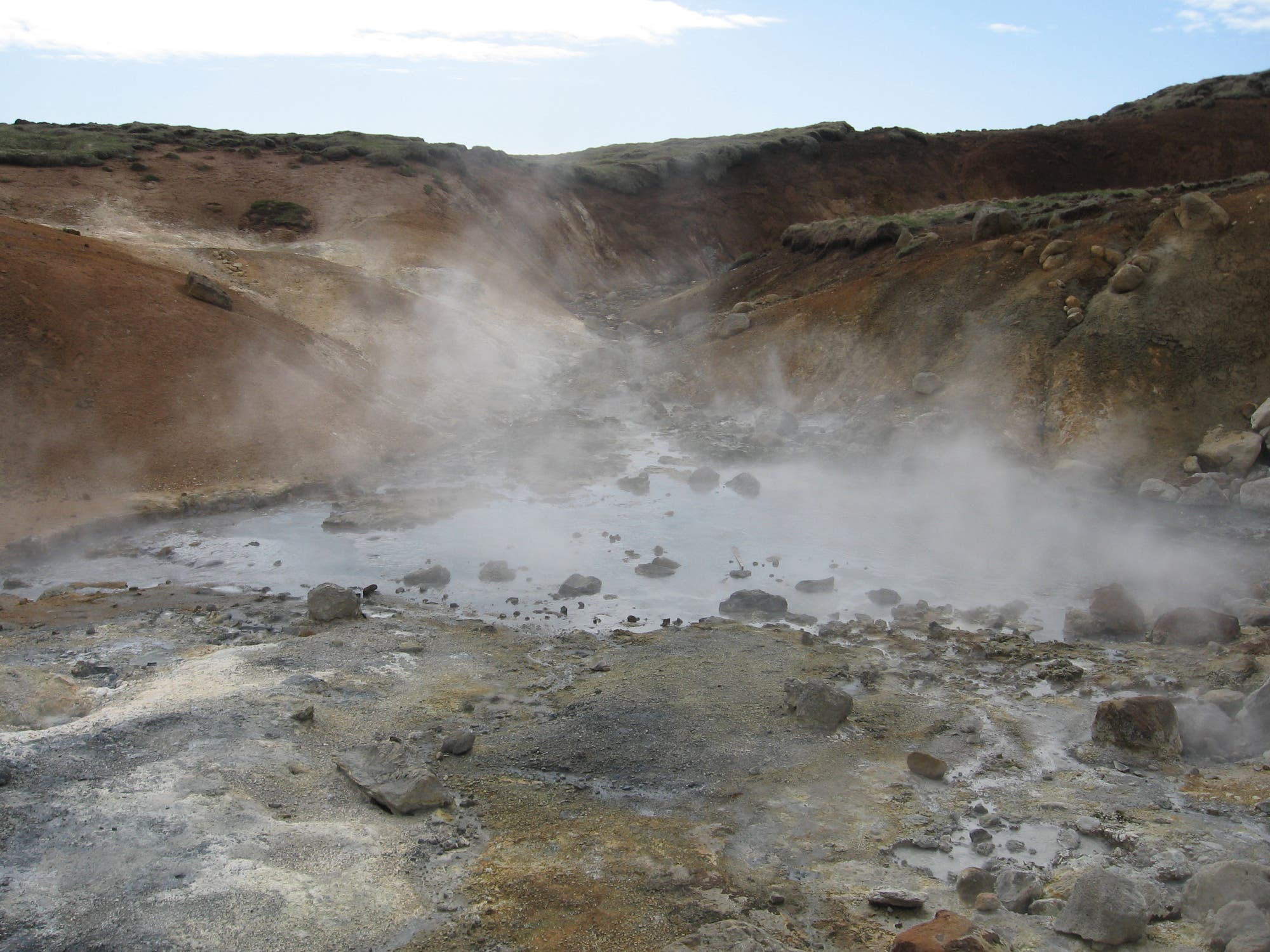 Mikroorganismen im Schwefelerz: Solfatare auf Island