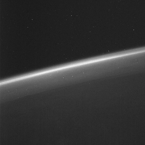 LISA Pathfinder blickt auf die nächtliche Erde (Aufnahme eines Sternsensors)