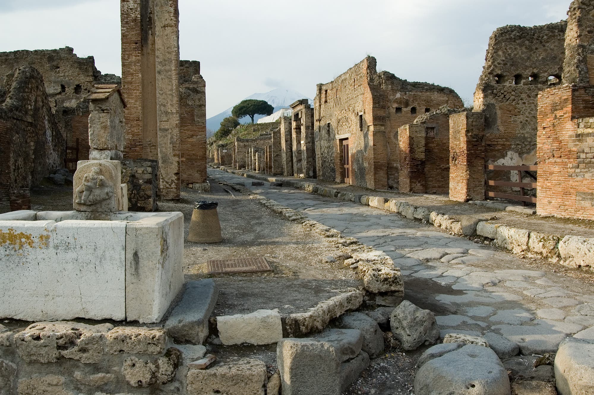 Straße in Pompei