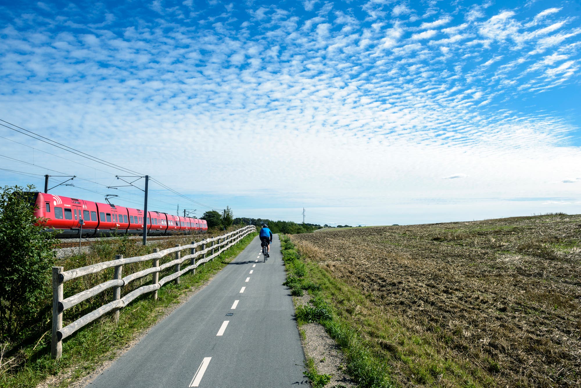 Radfahrer-Überlandschnellstraße in Dänemark