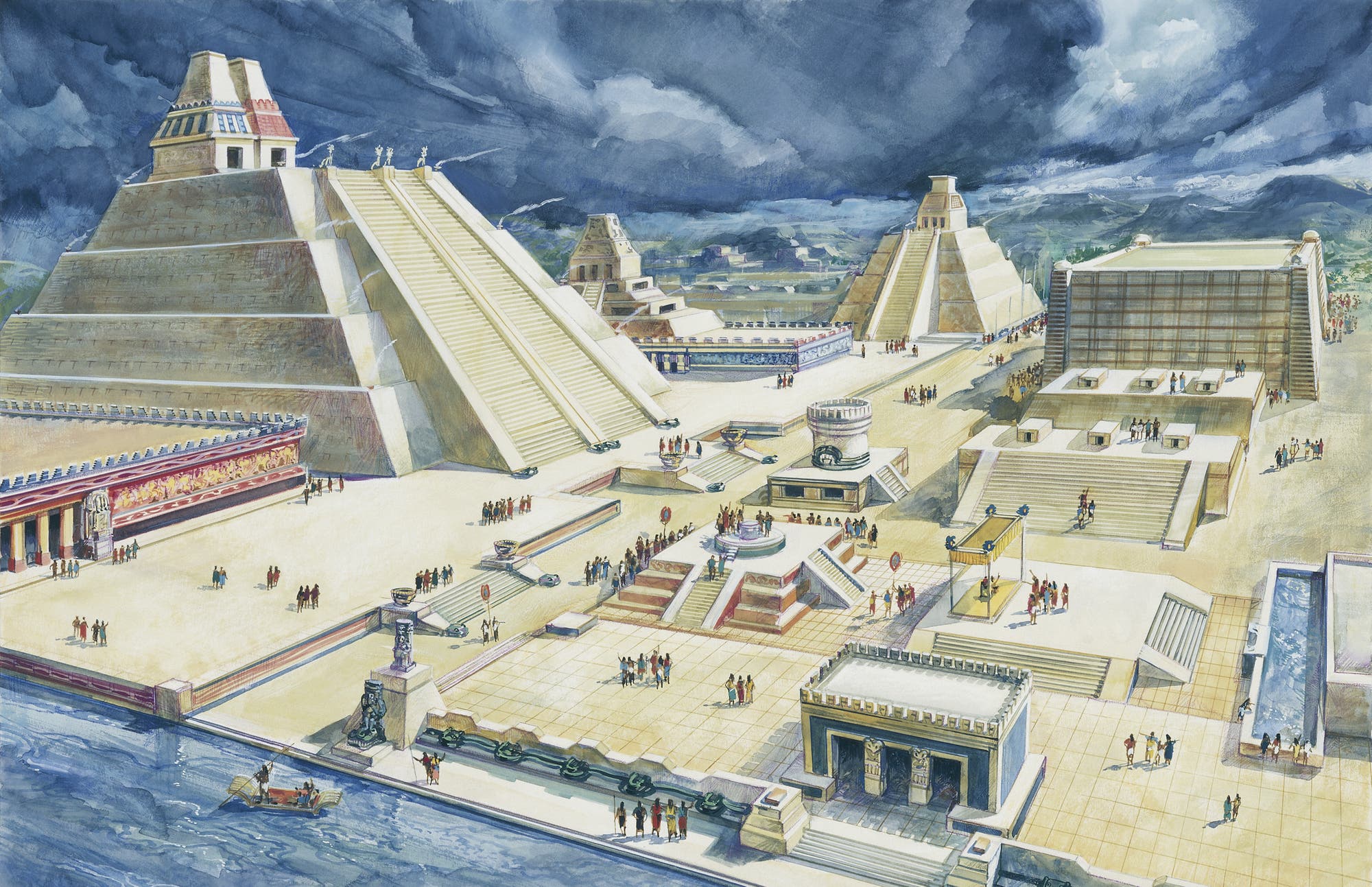 Zentraler Platz Tenochtitlans