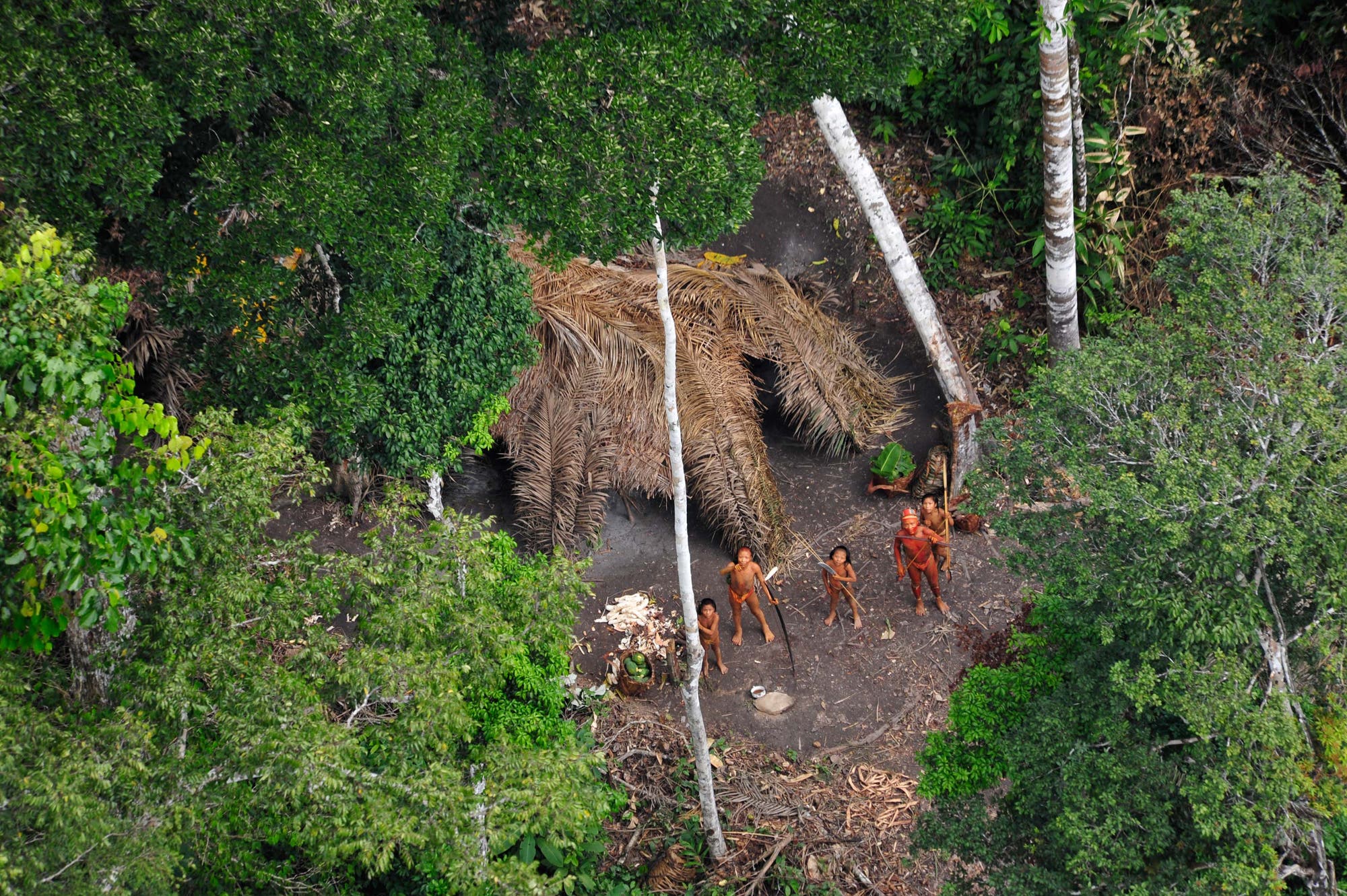 Stammesgemeinde im Regenwald 