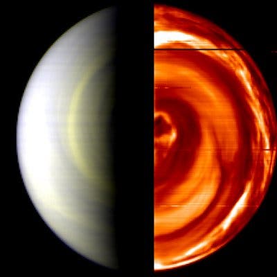 Wirbel über dem Südpol der Venus