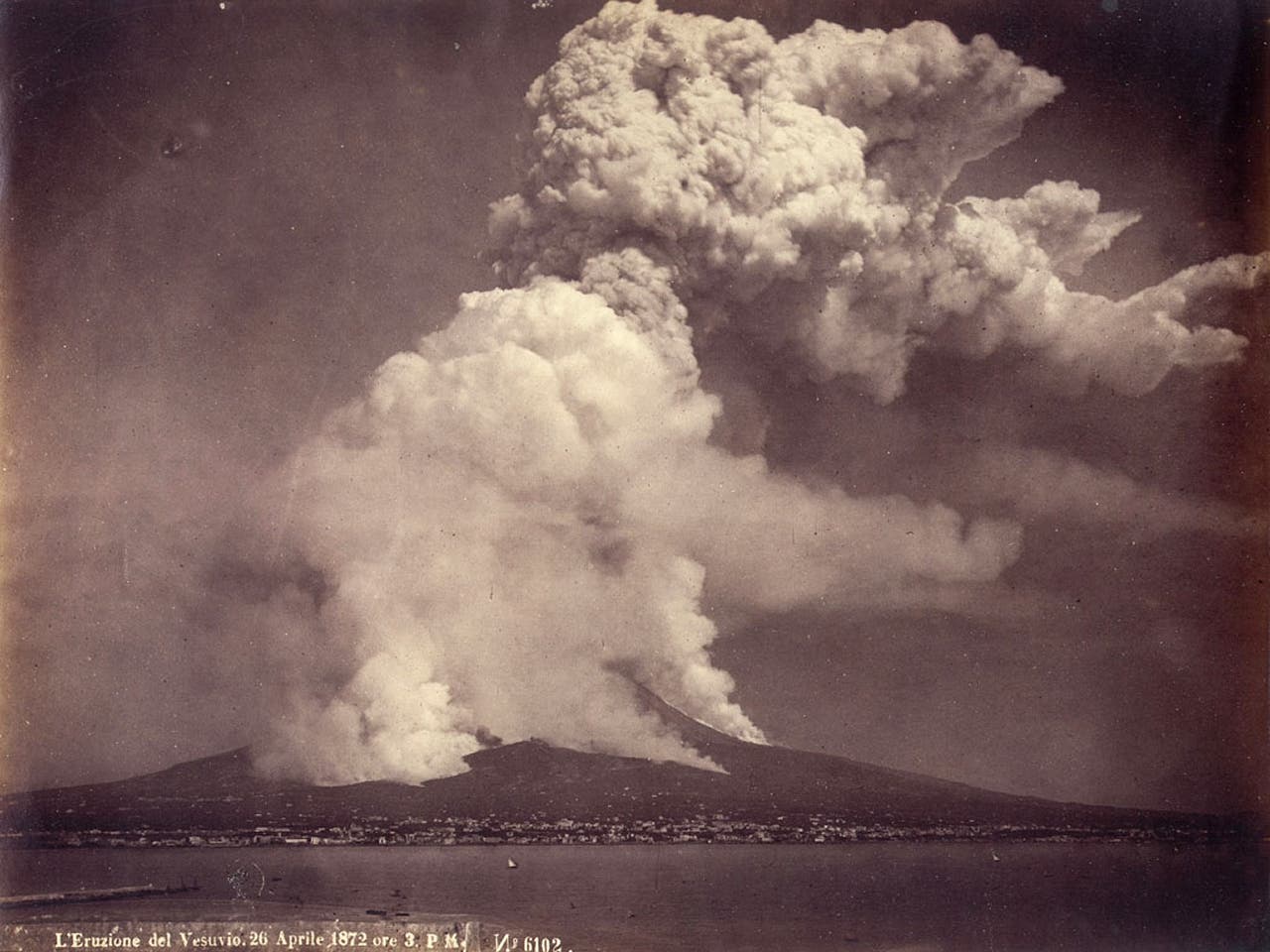 Ausbruch des Vesuv 1872