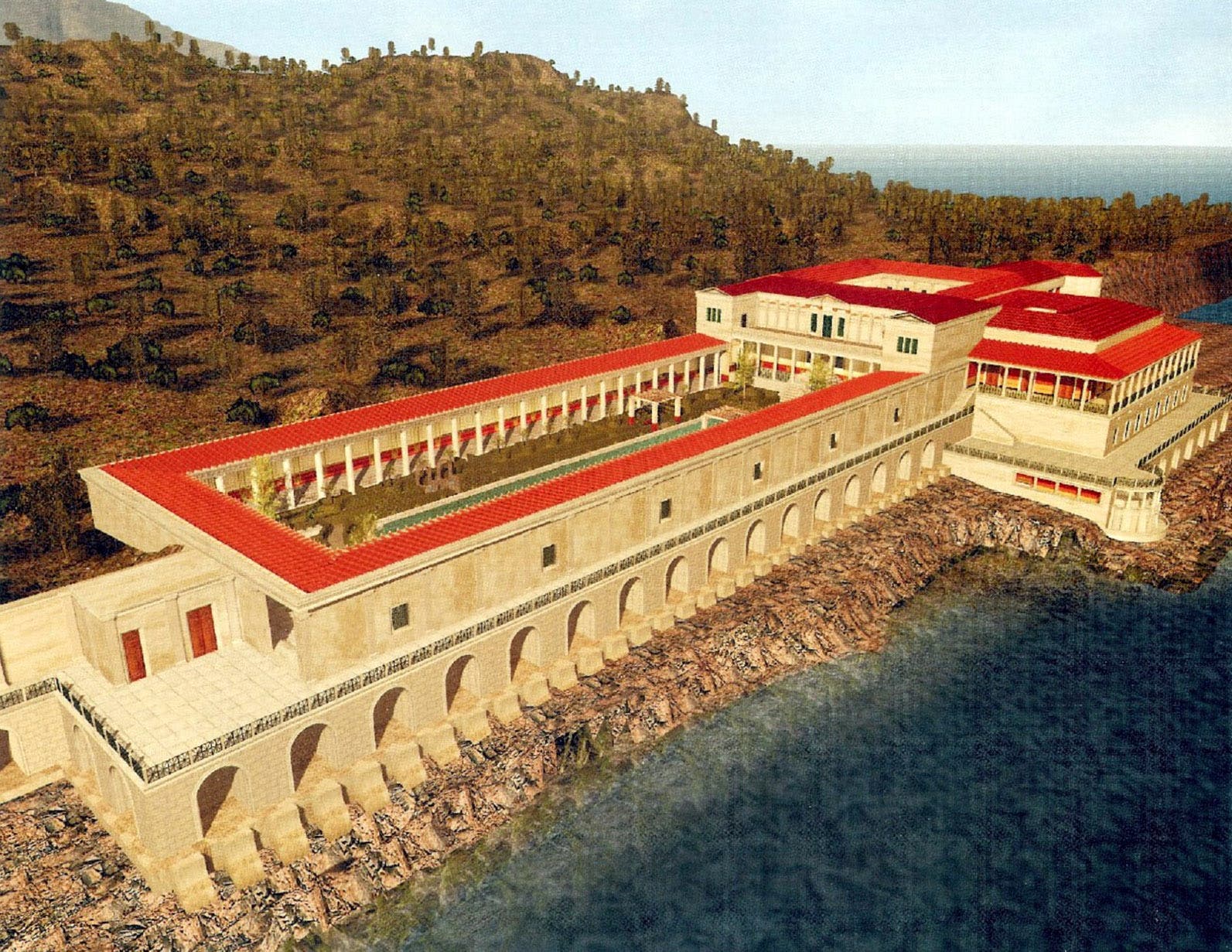 Rekonstruktion der Villa dei Papiri