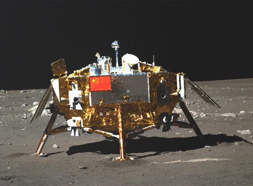 Chang'e-3 aus Sicht von Yutu II