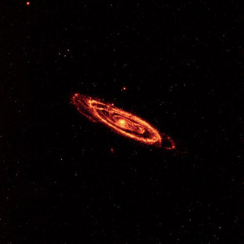 Die Staubwolken in der Andromedagalaxie
