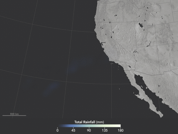 atmosphärische Flüsse lindern Dürre in Kalifornien