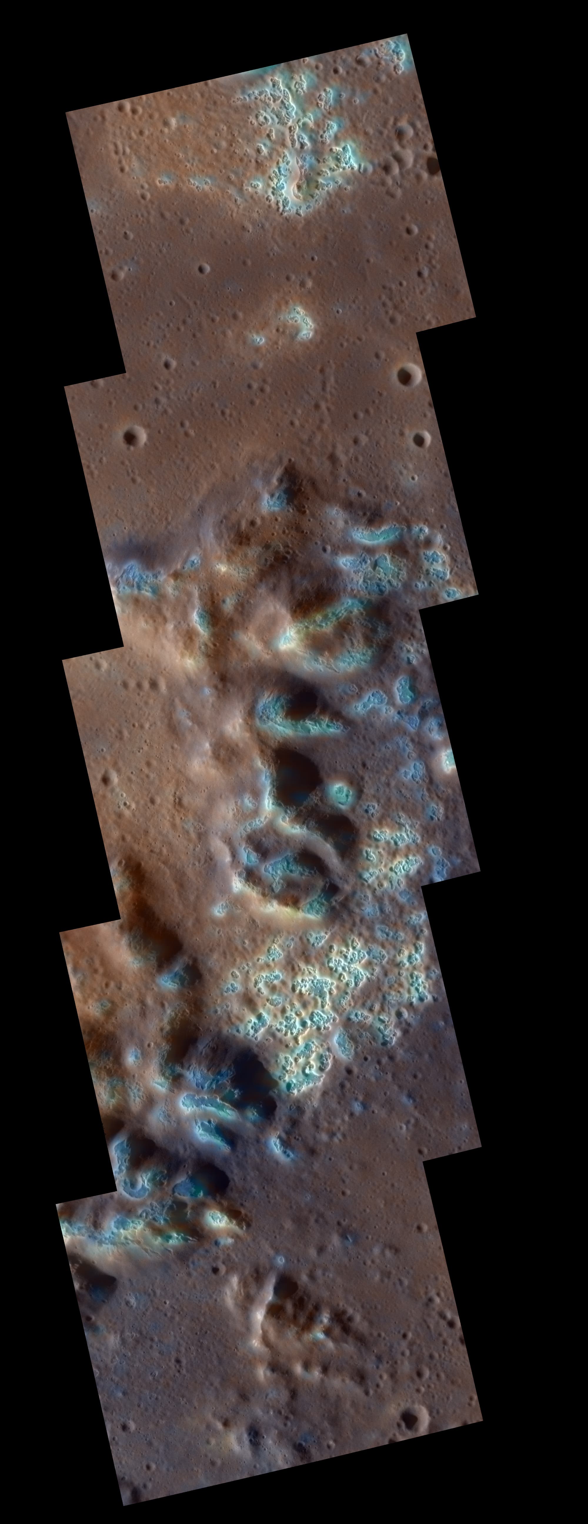 Junge Krater auf Merkur