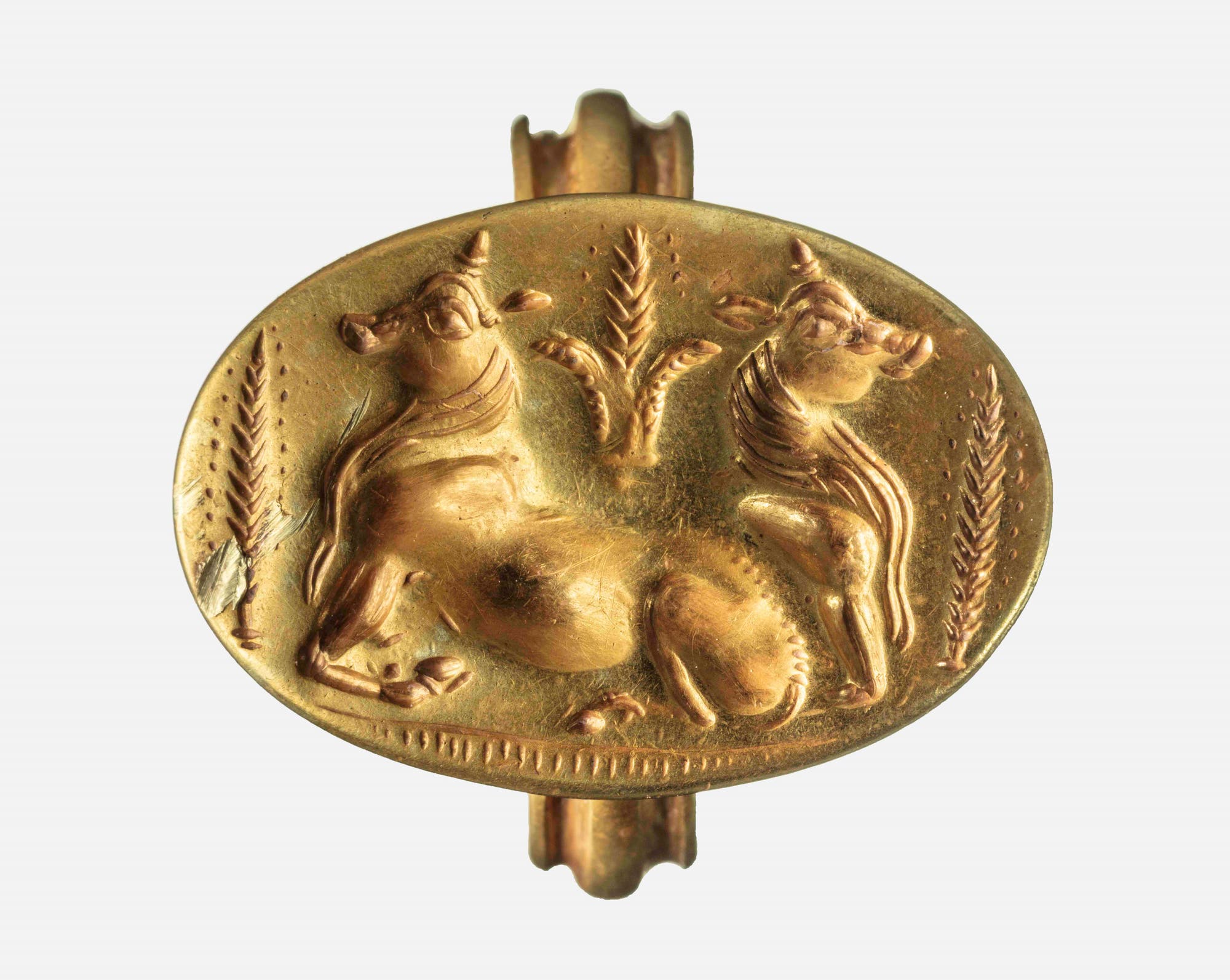 Goldener Siegelring aus Pylos