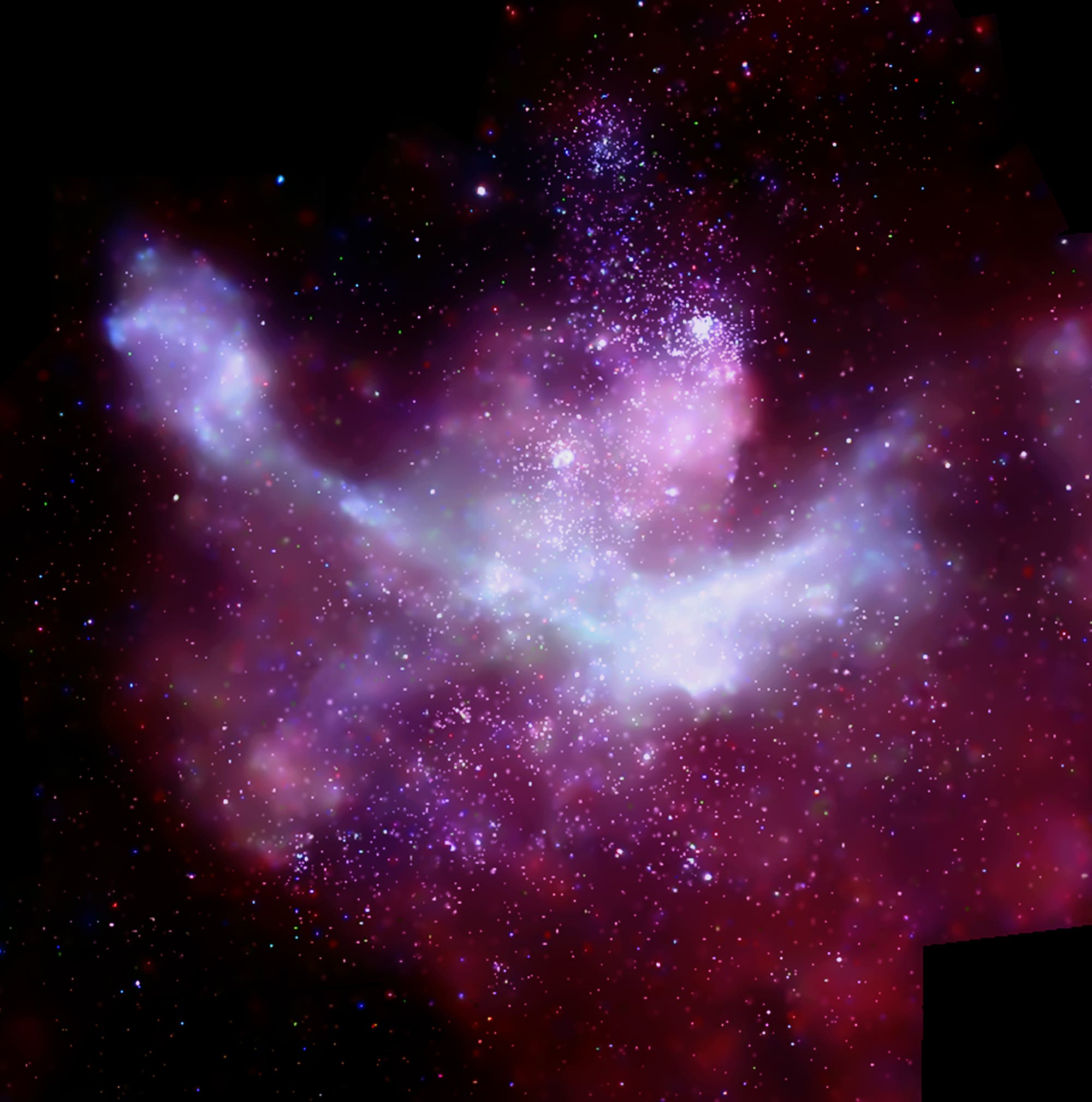 Röntgenaufnahme des Eta-Carinae-Nebels im Sternbild Kiel des Schiffs