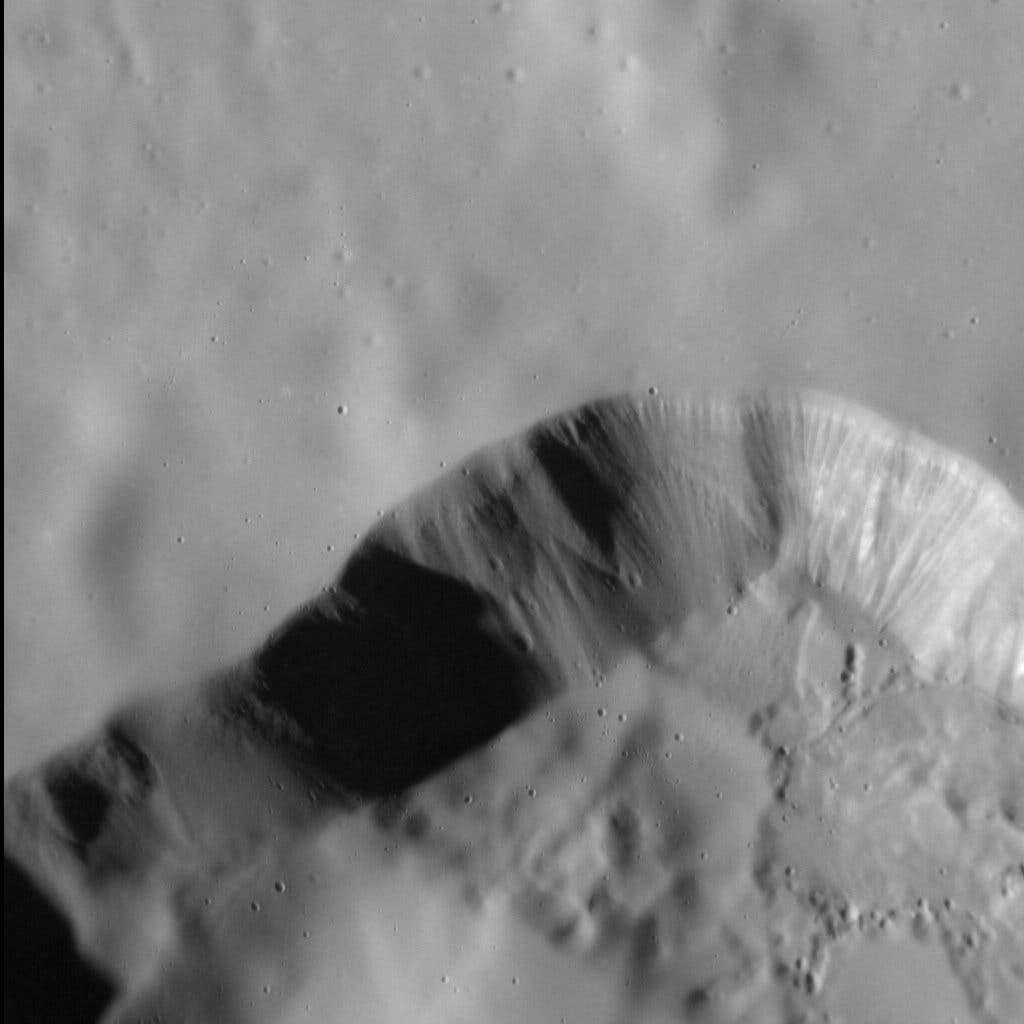 Eine vulkanische Struktur auf Merkur