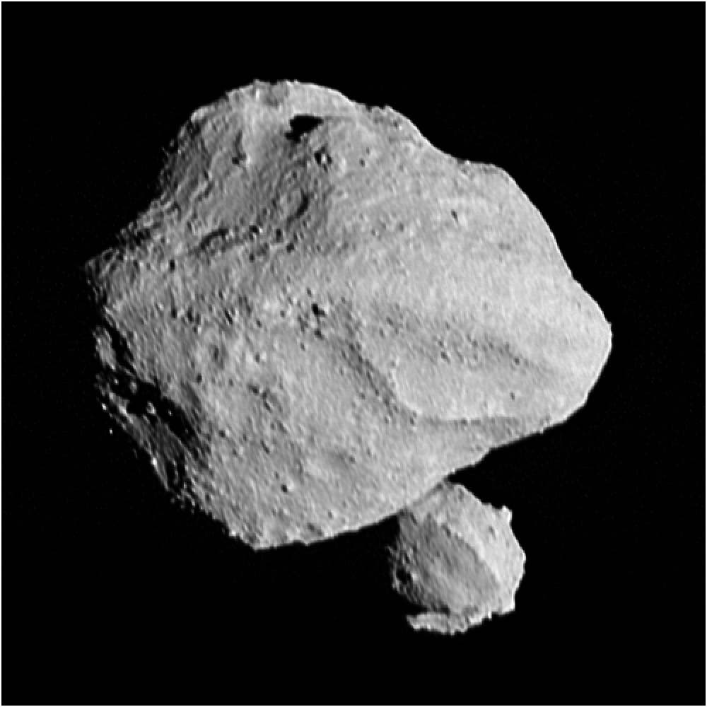 Das beste Bild vom Asteroiden Dinkinesh und seinem neuentdeckten Mond.
