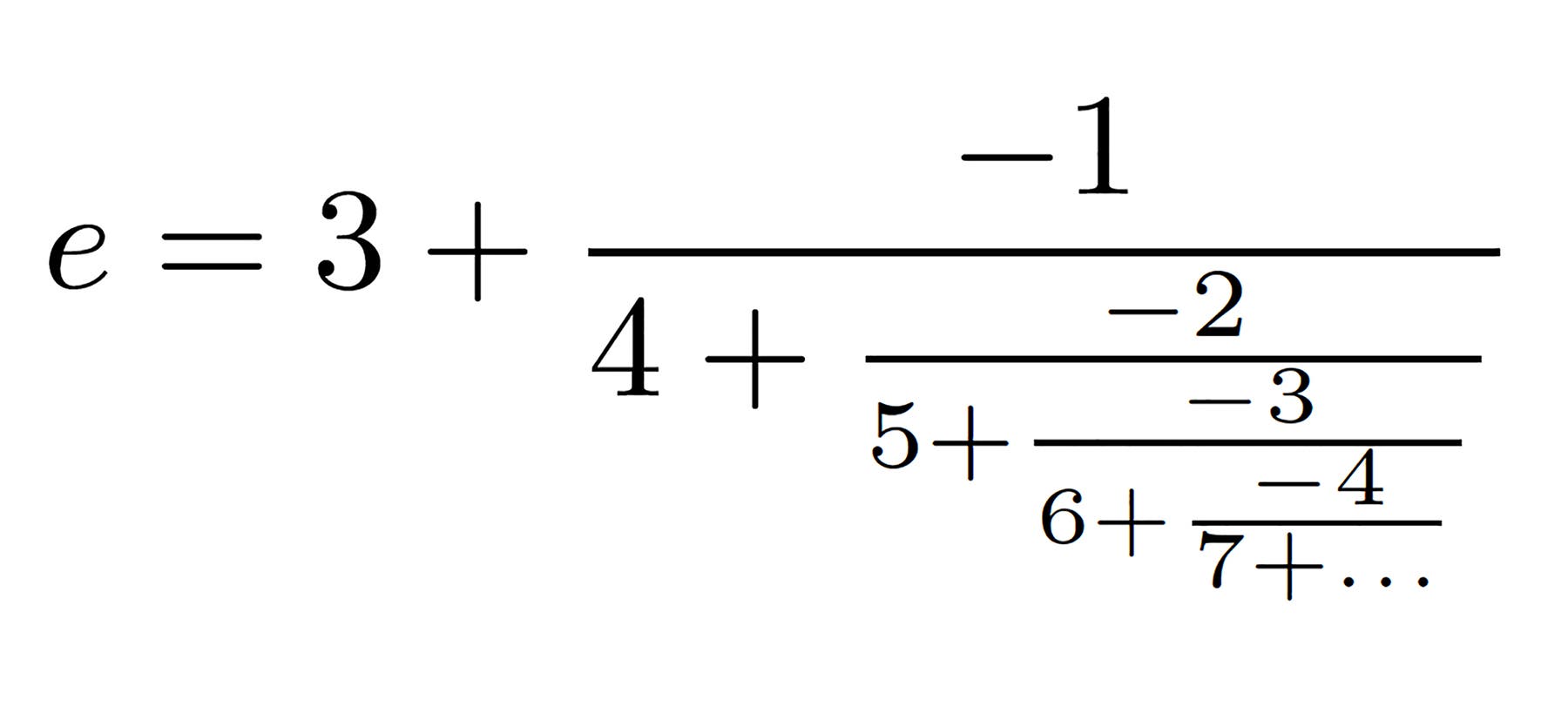 Neue Formel für Eulersche Zahl